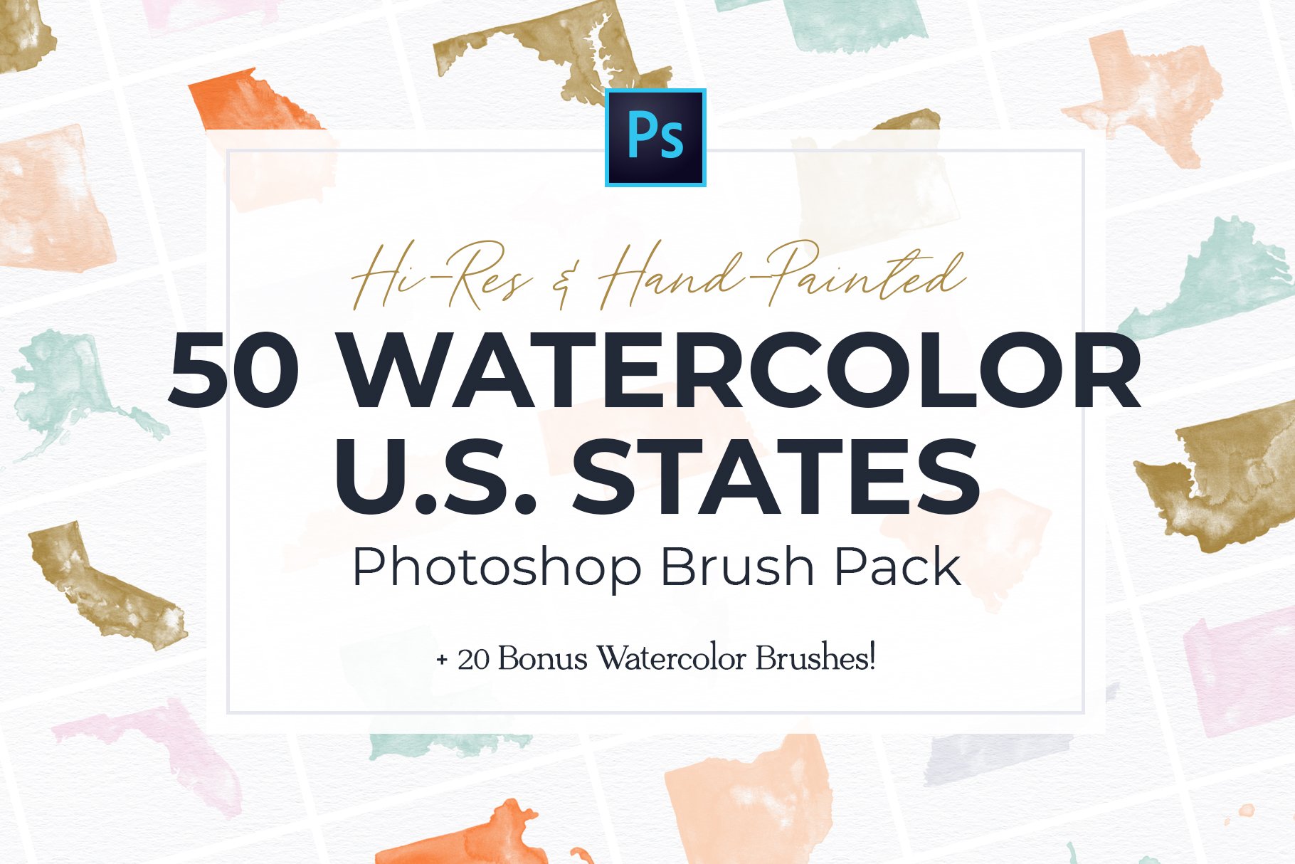 United States Watercolor PS Brushescover image.