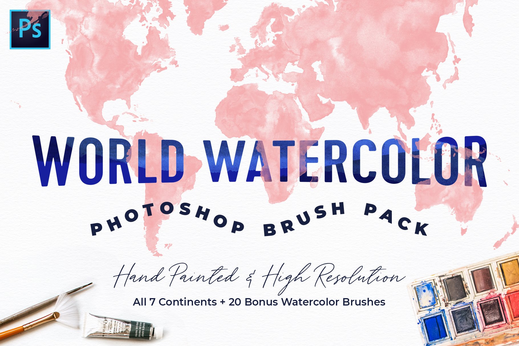 World Watercolor PS Brush Packcover image.