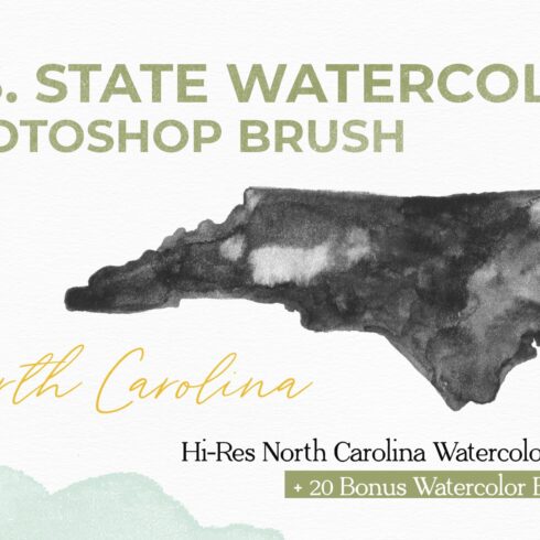 N. Carolina US Watercolor PS Brushcover image.