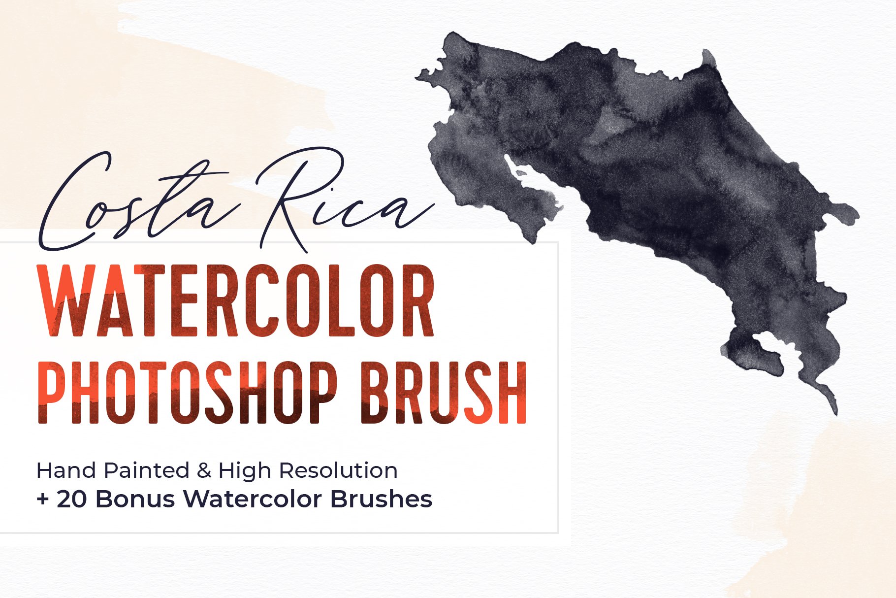 Costa Rica Watercolor PS Brushcover image.