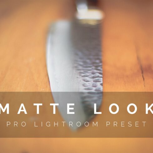 Matte Look Pro Lightroom Presetcover image.