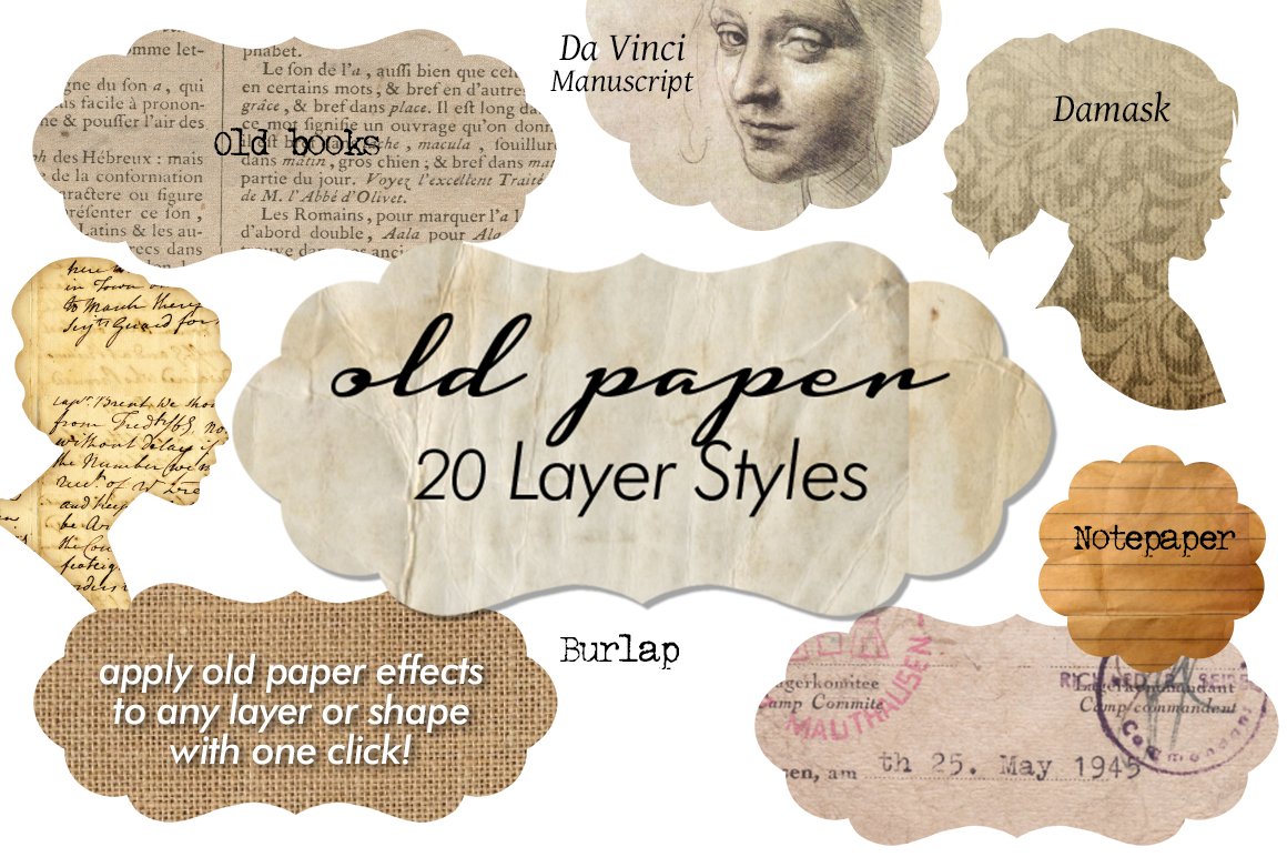 20 Old Paper Layer Stylespreview image.