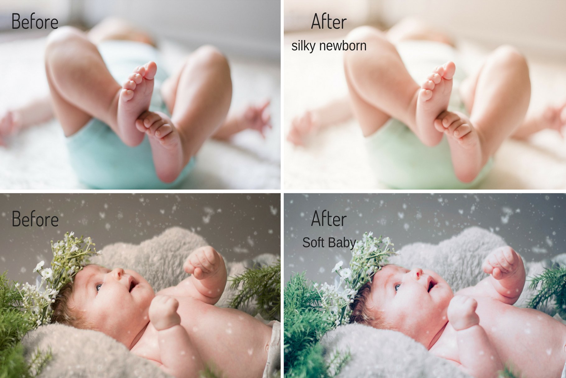 Newborn and Kids Lightroom Presetspreview image.