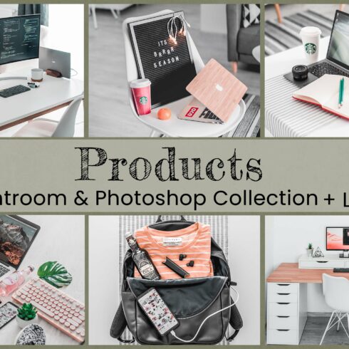 Products Lightroom Photoshop LUTscover image.