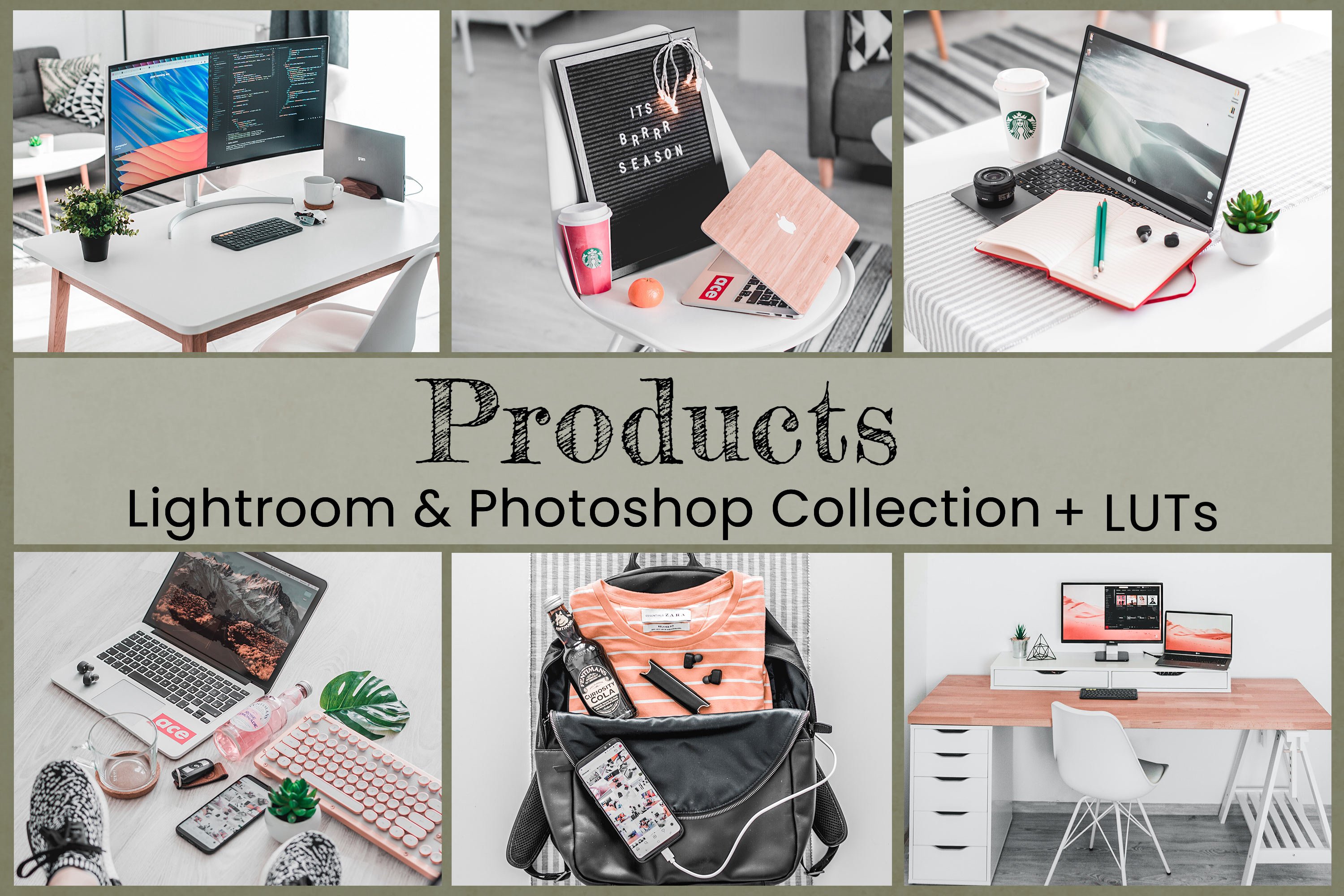 Products Lightroom Photoshop LUTscover image.