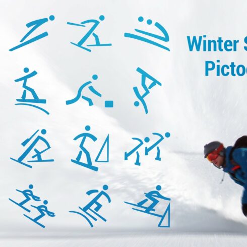Winter Olympic Pictograms Font cover image.