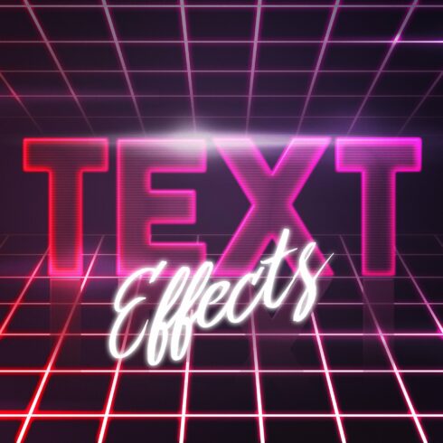 100 Text Styles PSD Effects Bundlecover image.