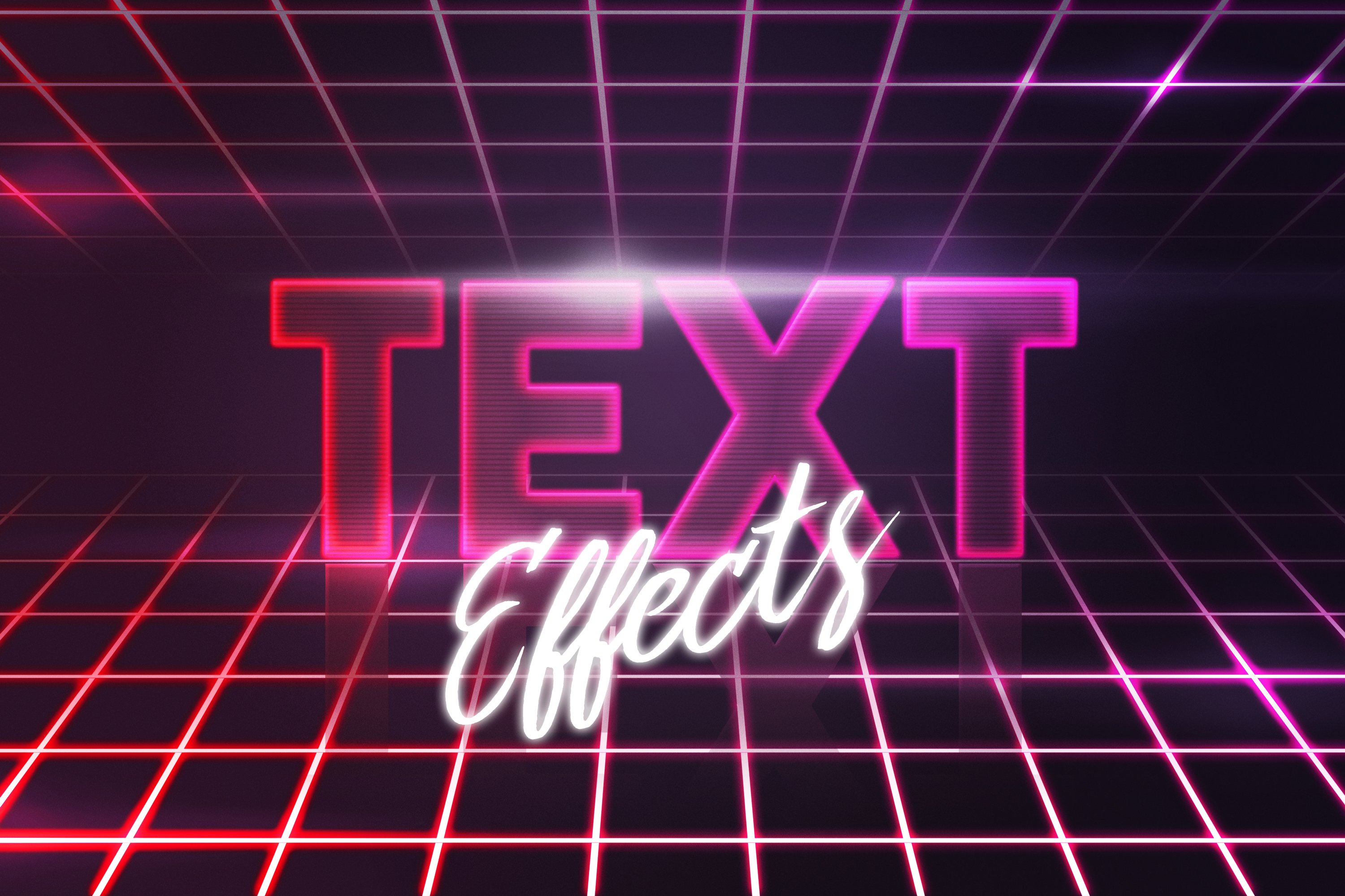 100 Text Styles PSD Effects Bundlecover image.