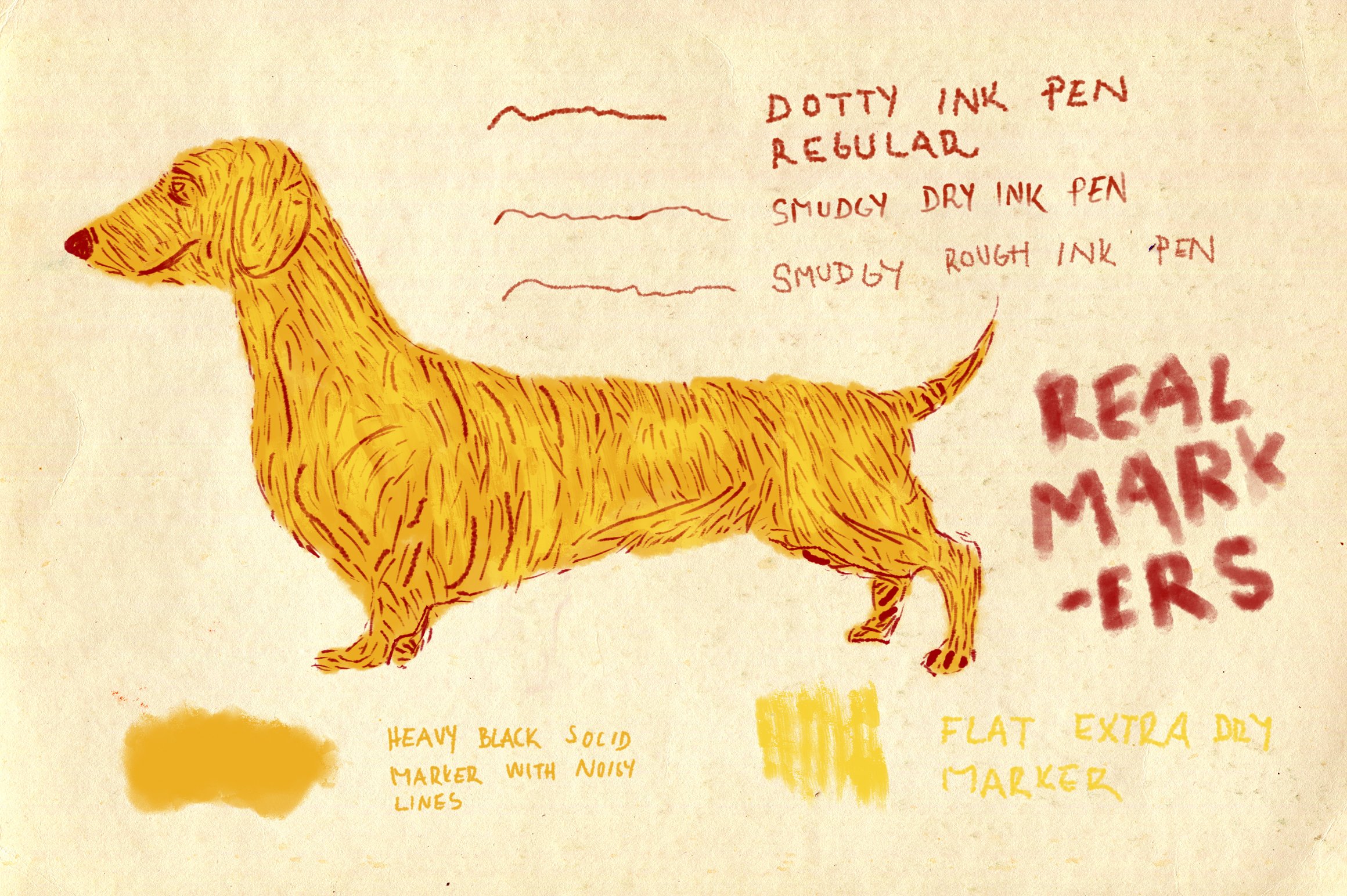 68 Dry Markers Photoshop Brushespreview image.