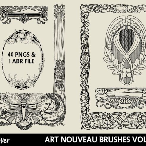 Art Nouveau Frames & Ornaments Vol 2cover image.