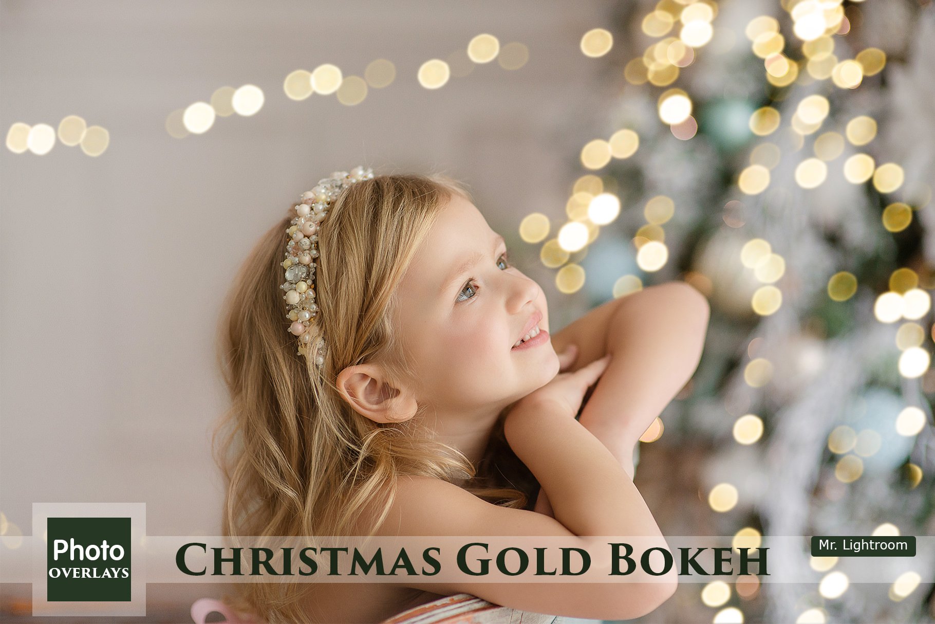 60 Christmas Gold Bokeh Overlayscover image.
