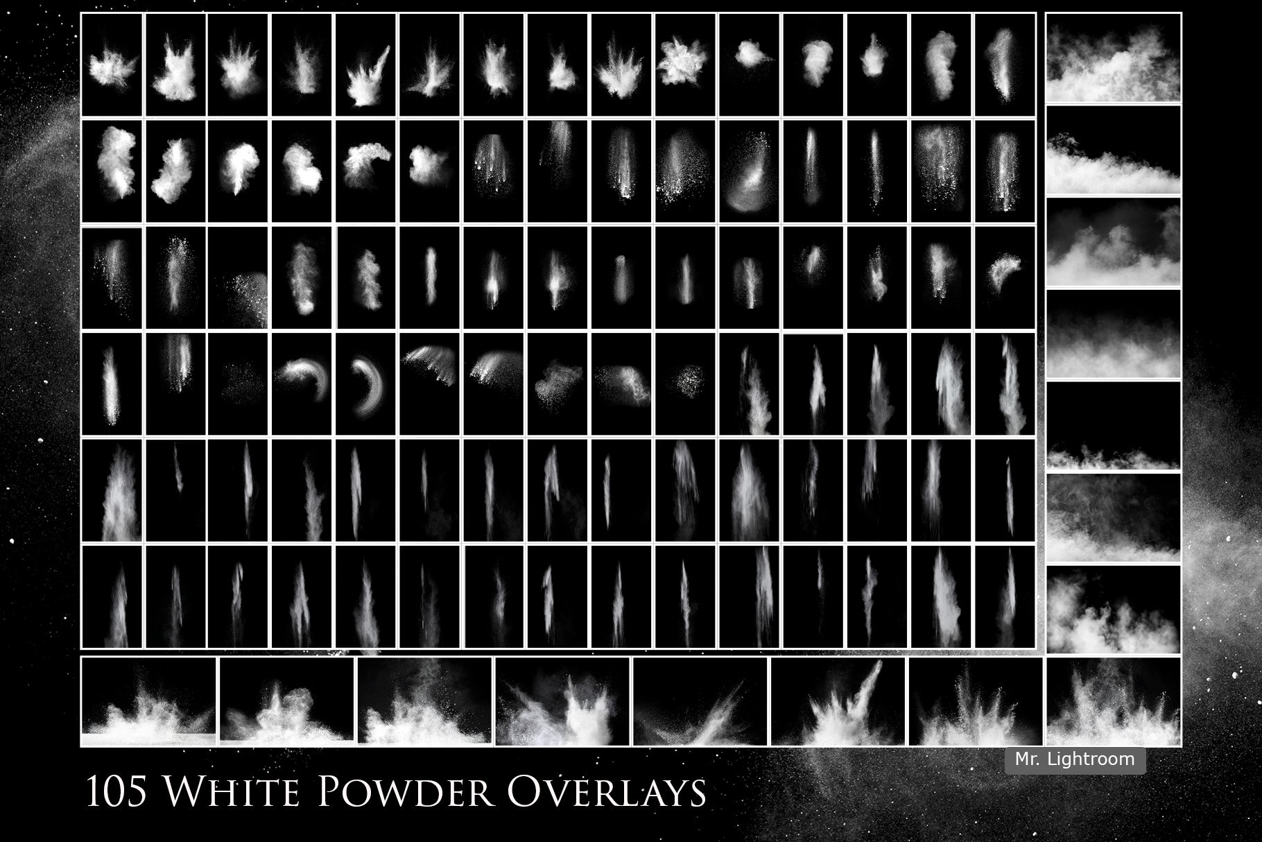 105 White powder overlayspreview image.