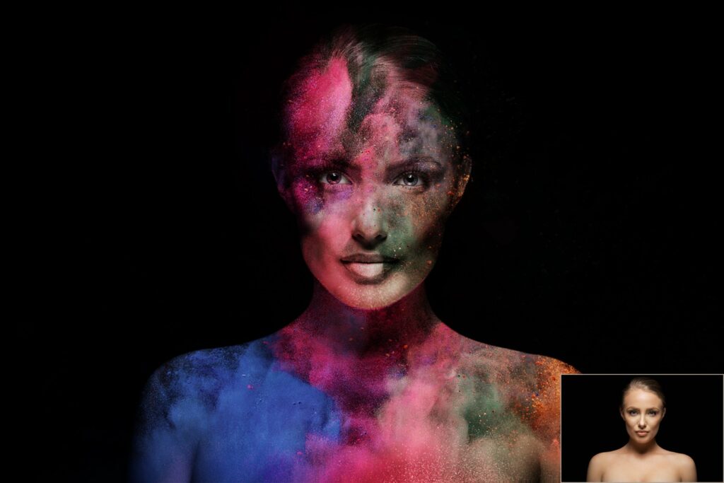 60 Colorful Powder Explosion Overlay – MasterBundles
