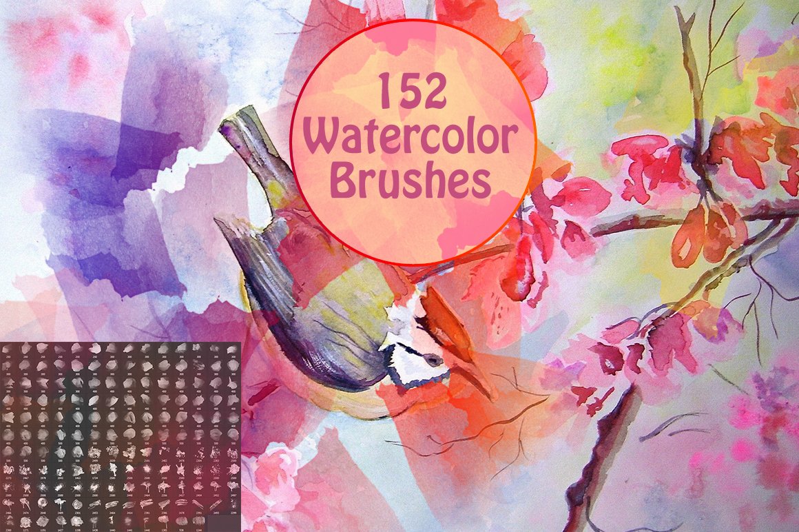 152 Watercolor Brushescover image.