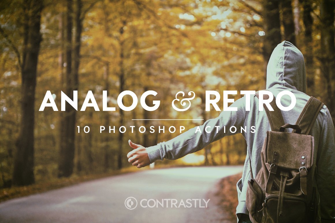 Analog & Retro Photoshop Actionscover image.