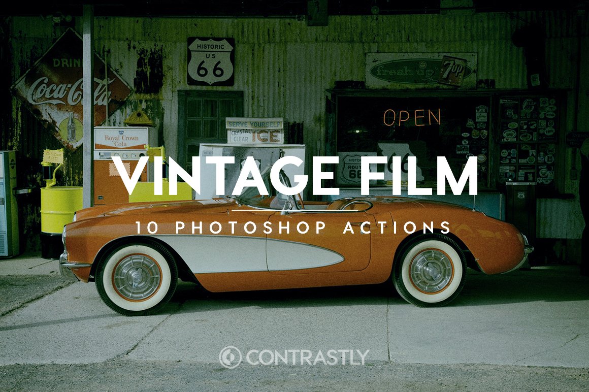 Vintage Film Photoshop Actionscover image.