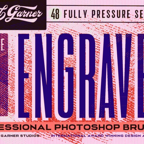 ENGRAVER Brushes - PHOTOSHOPcover image.