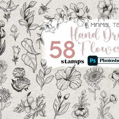 Photoshop Flower Brush MinimalTattoocover image.