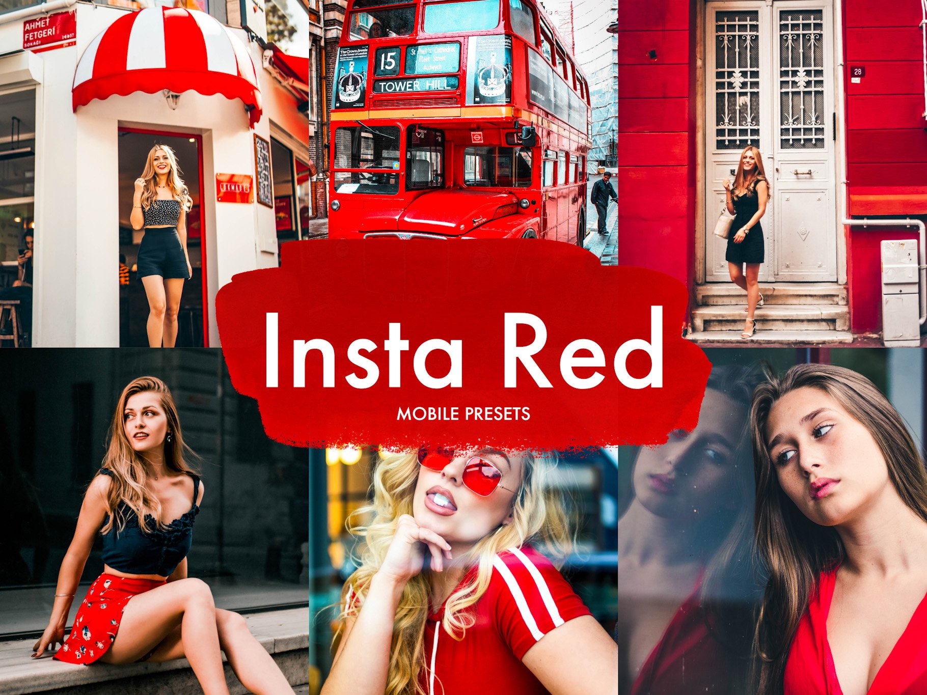 5 Insta Red Mobile Presetscover image.