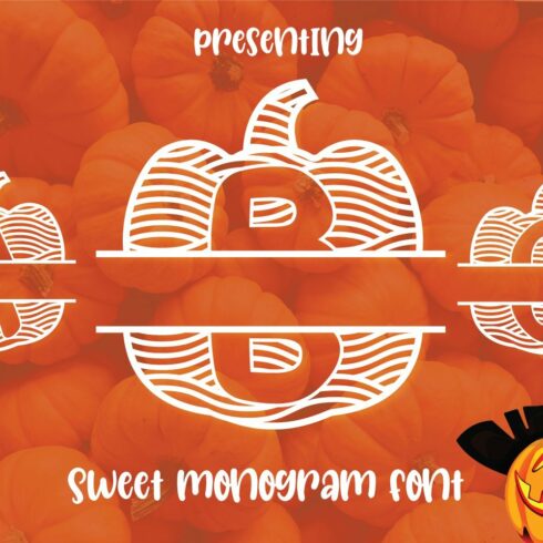 Pumpkin Monogram Font cover image.