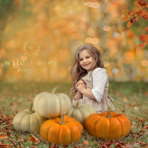 Pumpkin Fall Digital Backdropcover image.
