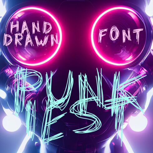 Punk trendy hand drawn font-Punkiestcover image.
