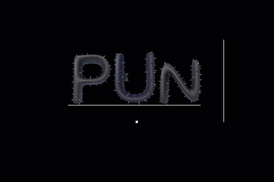 MS Punk Font Opentype SVG and PNGs cover image.