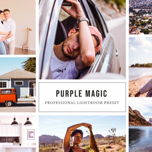 Purple Magic Lightroom Presetcover image.