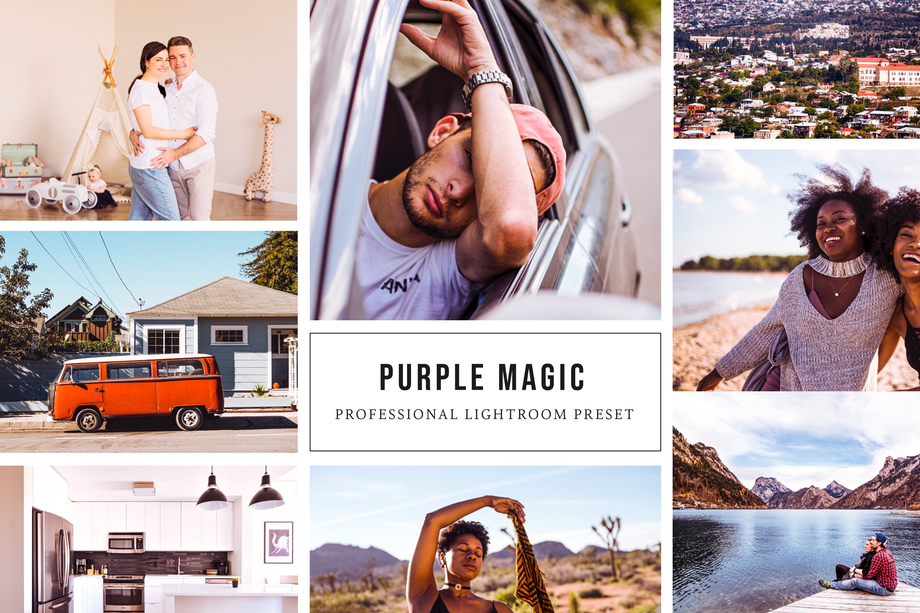 Purple Magic Lightroom Presetcover image.