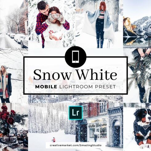 Mobile Lightroom Preset Snow Whitecover image.