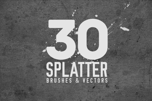 30 Splatter Brushescover image.