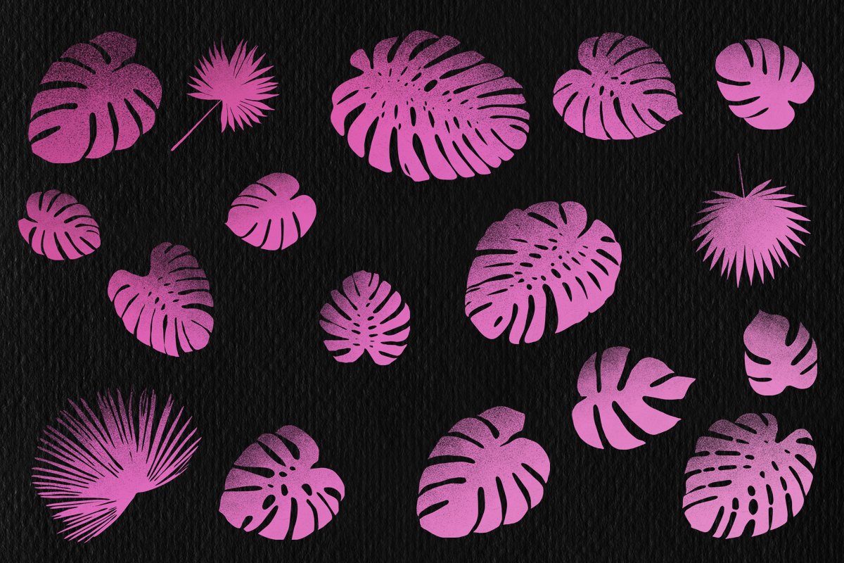 Tropic Leaves Stamp Brushespreview image.