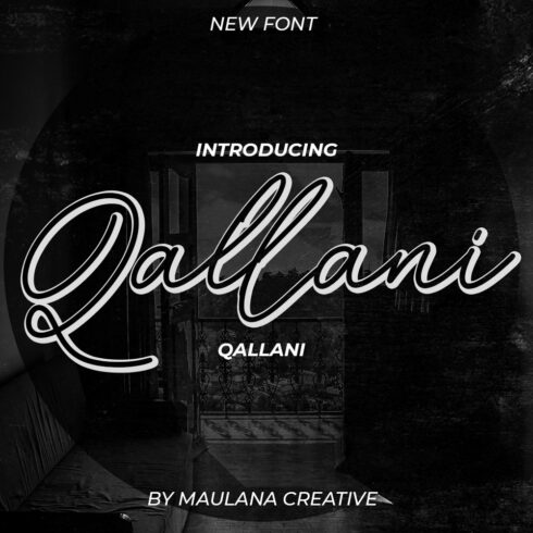 Qallani Script Font cover image.