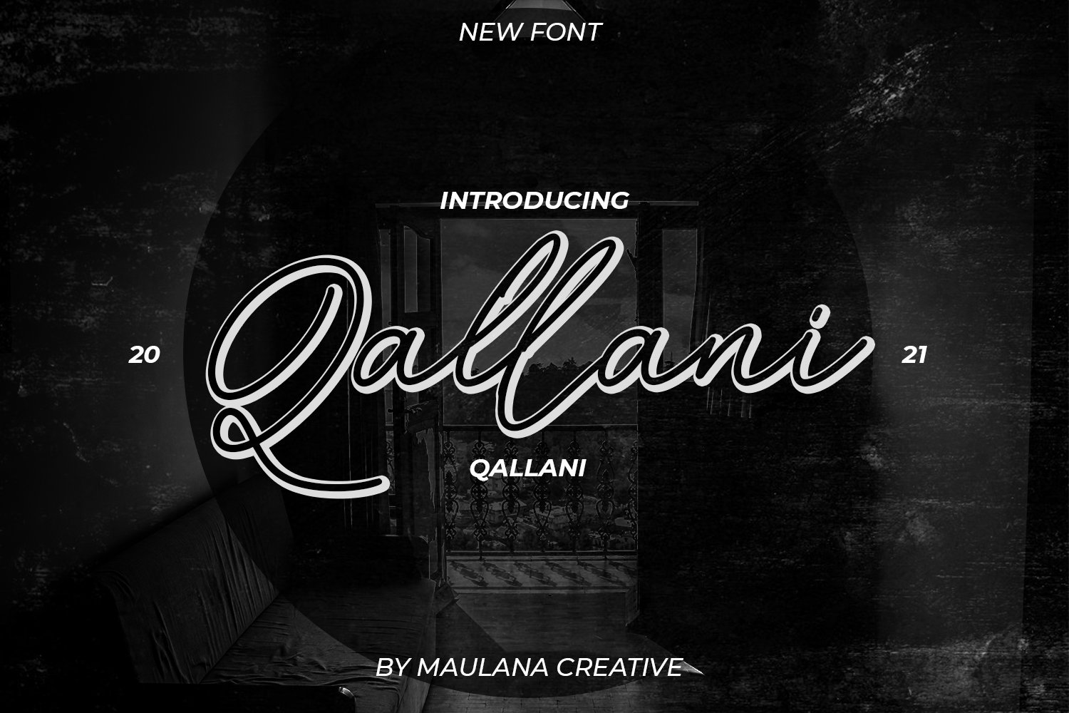 Qallani Script Font cover image.