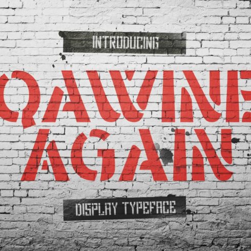 Qawine Again Typeface cover image.