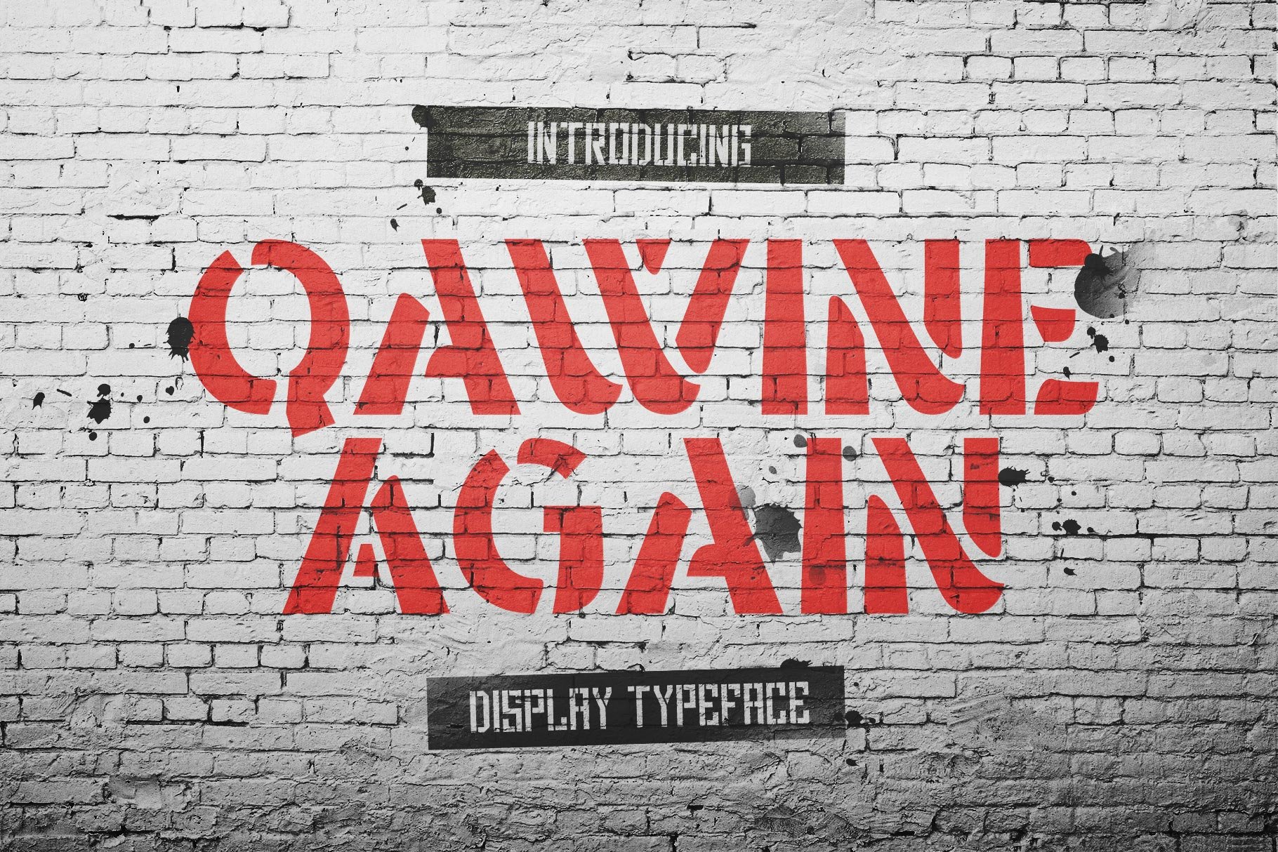 Qawine Again Typeface cover image.