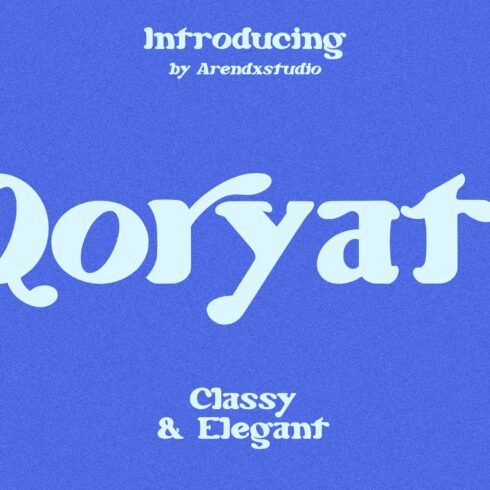 Qoryati - Classy And Elegant Font cover image.
