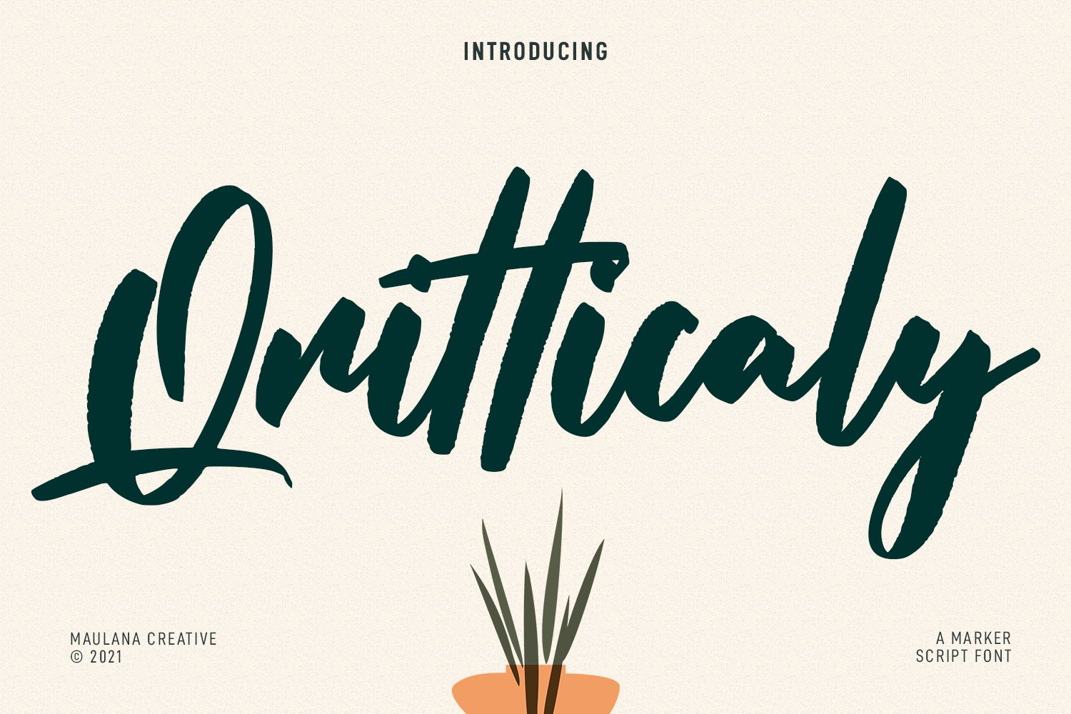 Qritticaly Marker Script Font cover image.