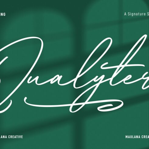 Qualyters Script Font cover image.