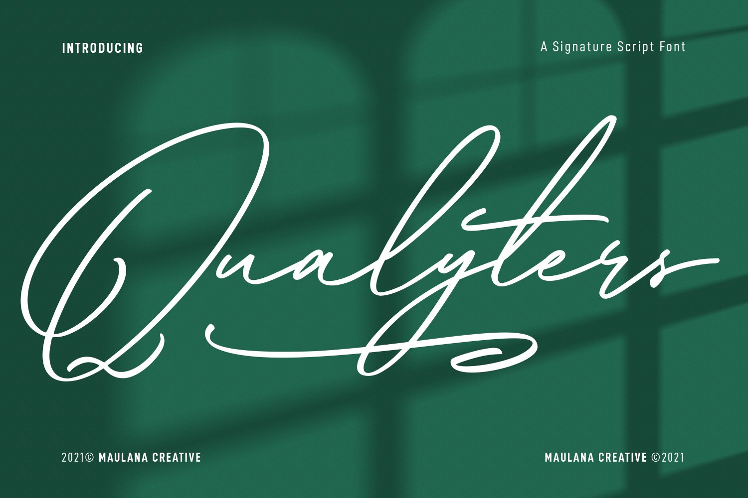 Qualyters Script Font cover image.