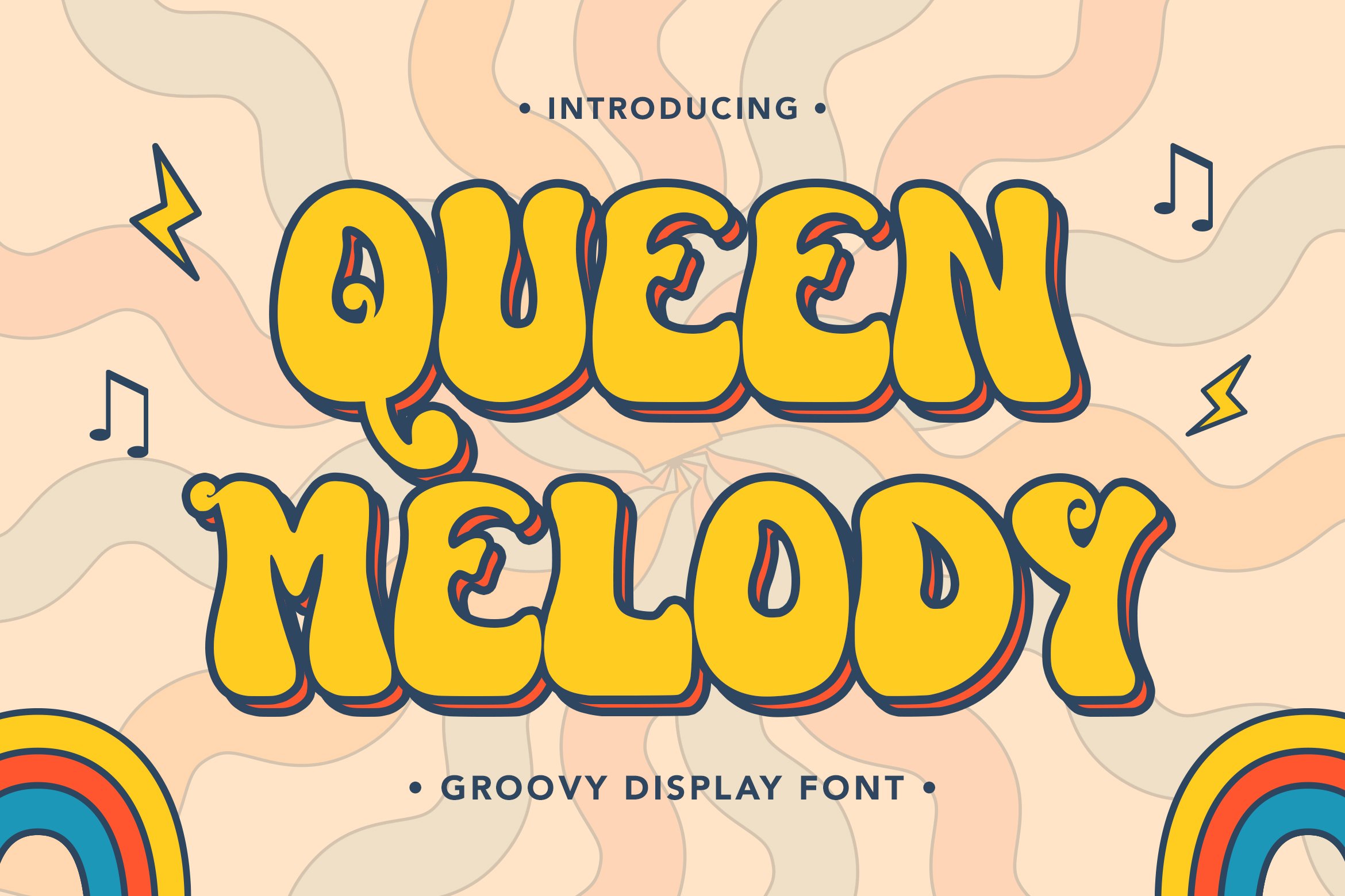 QueenMelody - Groovy Display Font cover image.