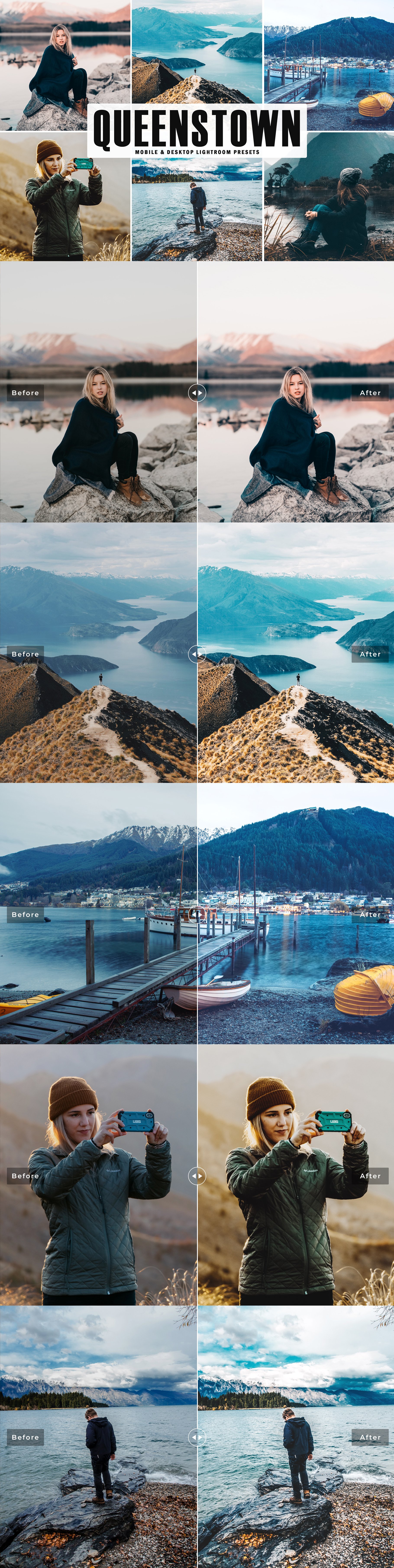 Queenstown Lightroom Presets Packcover image.