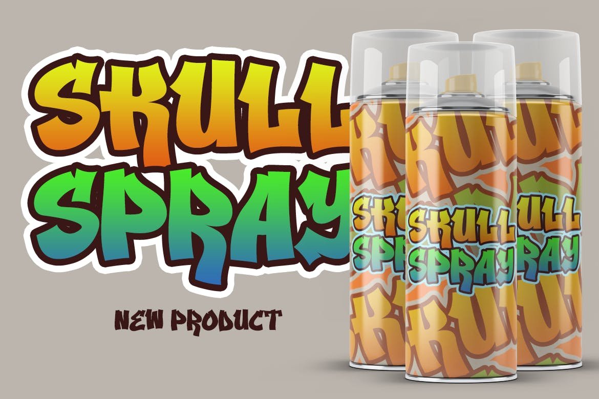 Quick Blast - Bold Graffiti font preview image.