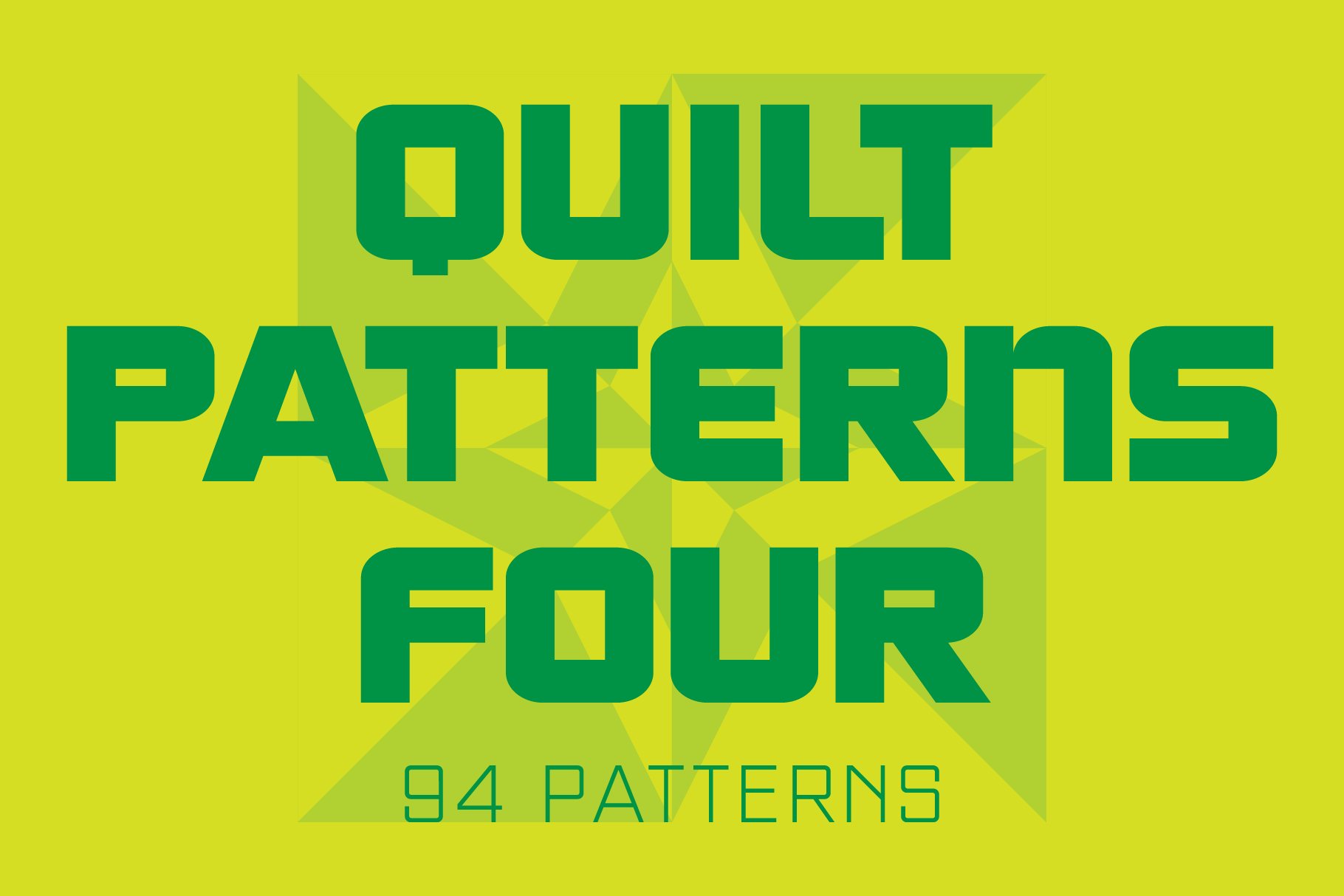 Quilt Patterns Four Font cover image.