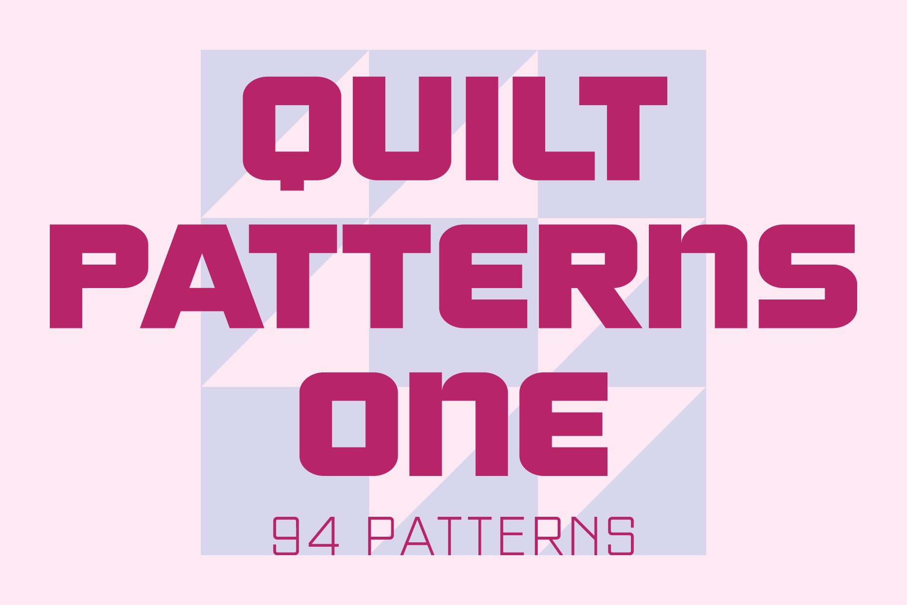 Quilt Patterns One Font cover image.