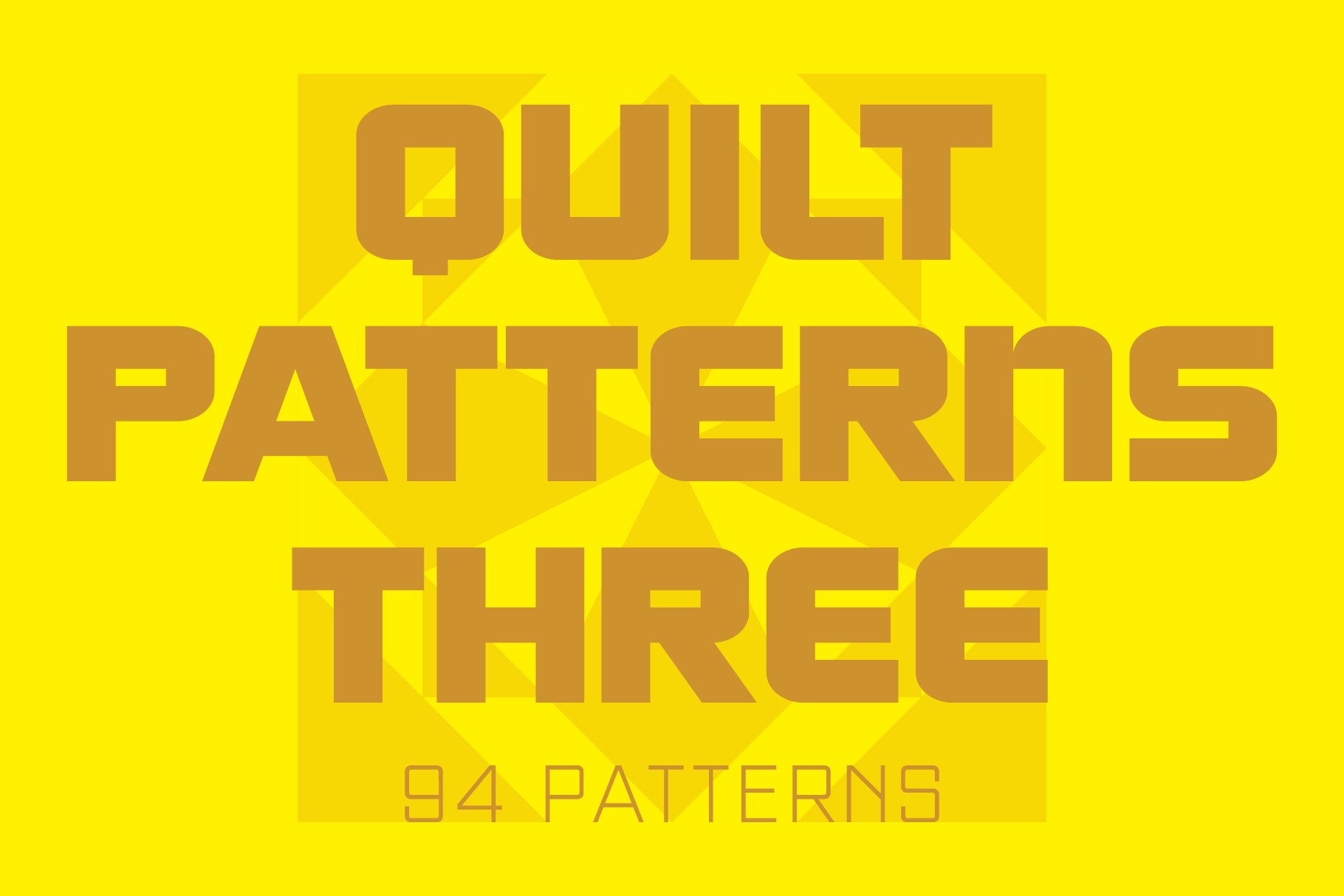 Quilt Patterns Three Font cover image.