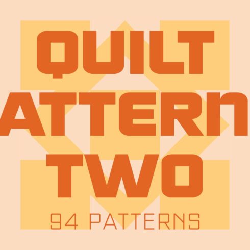 Quilt Patterns Two Font cover image.