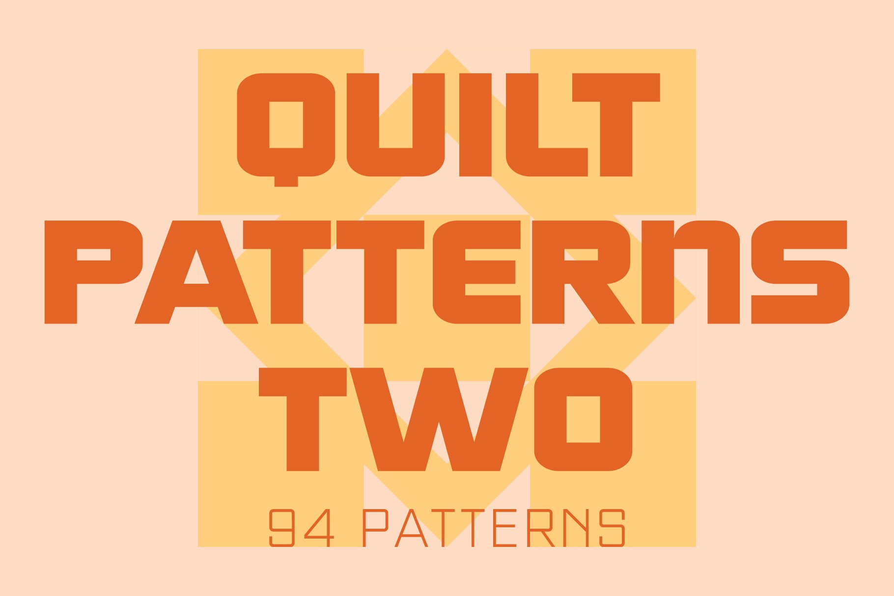 Quilt Patterns Two Font cover image.