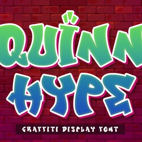 QuinnHype - Graffiti Display Font cover image.