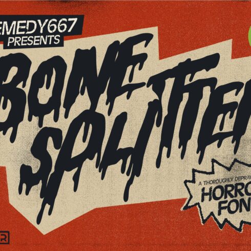 Bone Splitter - Horror Font cover image.